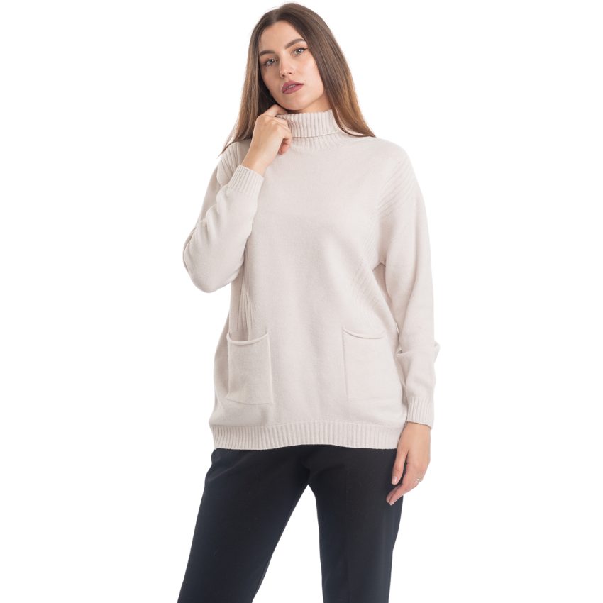 VERA MAY ITALIAN SABBIA TURTLENECK SWEATER 0097
