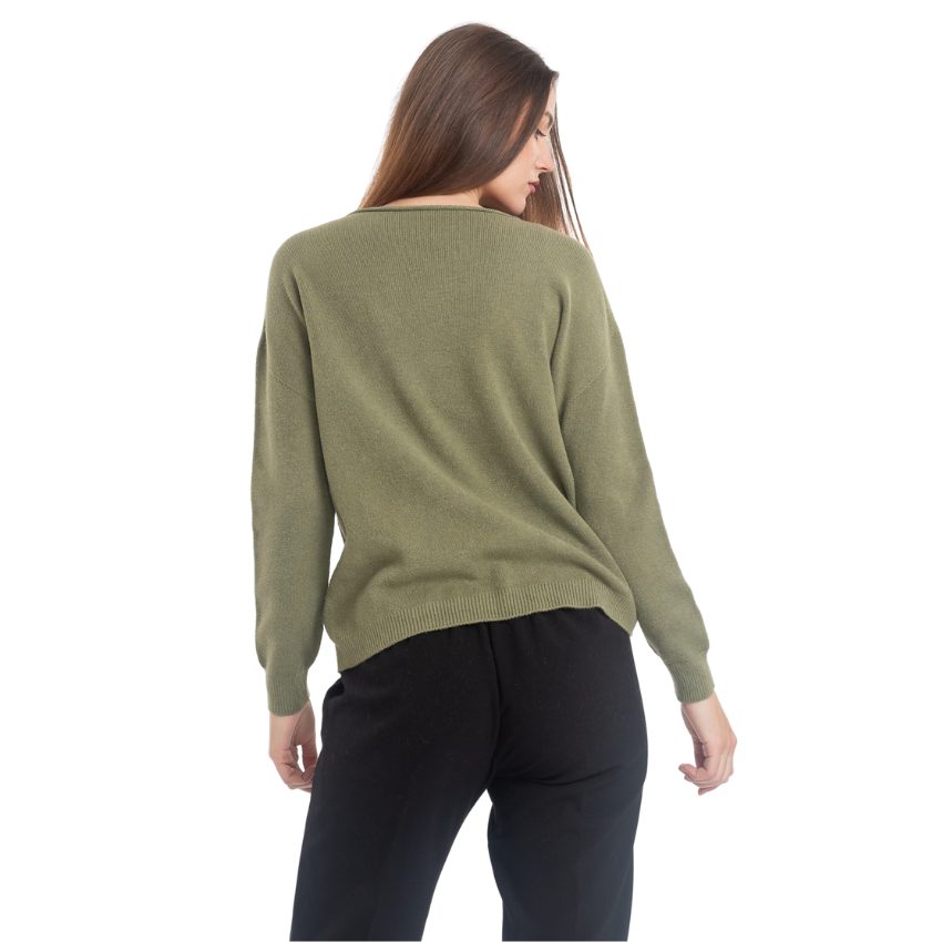 VERA MAY ITALIAN GREEN SWEATER 0118