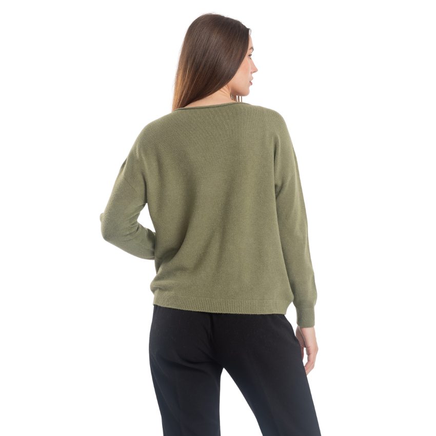 VERA MAY ITALIAN GREEN SWEATER 0118
