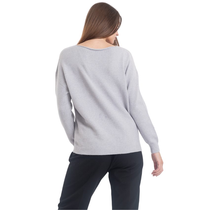 VERA MAY ITALIAN GREY SWEATER 0118