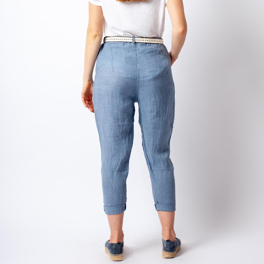 Vera May Italian Linen Jeans Pants 10156