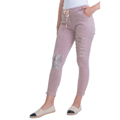 1225 VERA MAY ROSA ITALIAN LINEN PANT