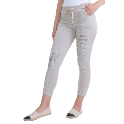 1225 VERA MAY SABBIA ITALIAN LINEN PANT