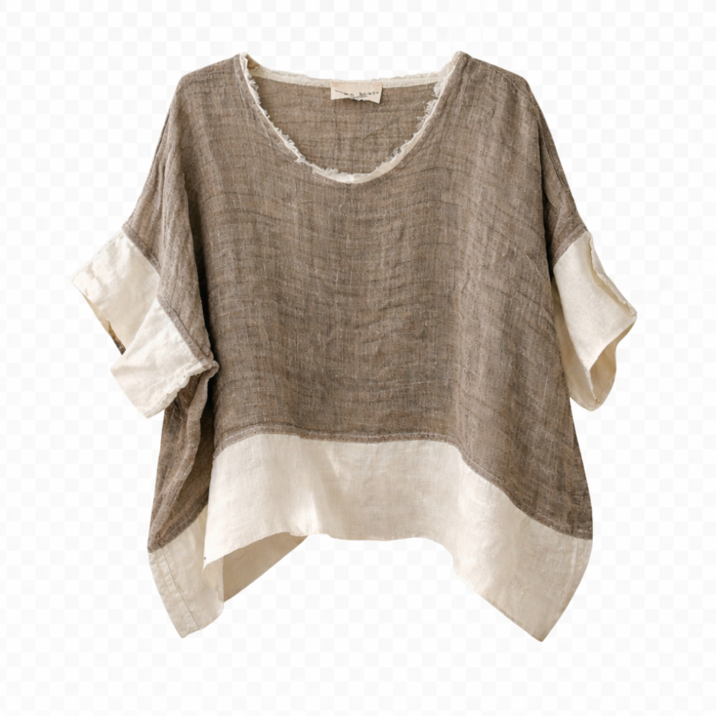 ITALIAN LINEN PONCHO
