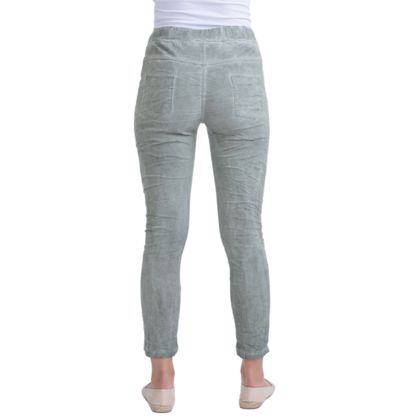 20781 VERA MAY KHAKI ITALIAN LINEN PANT