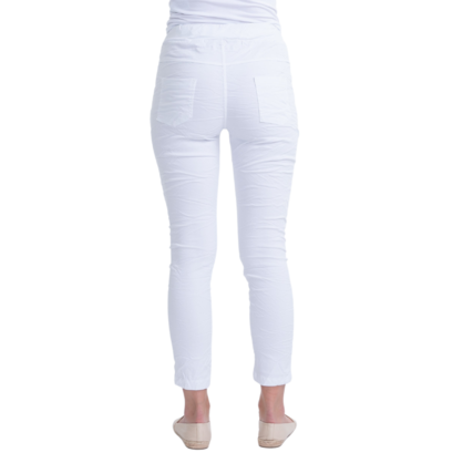 20781 VERA MAY WHITE ITALIAN LINEN PANT