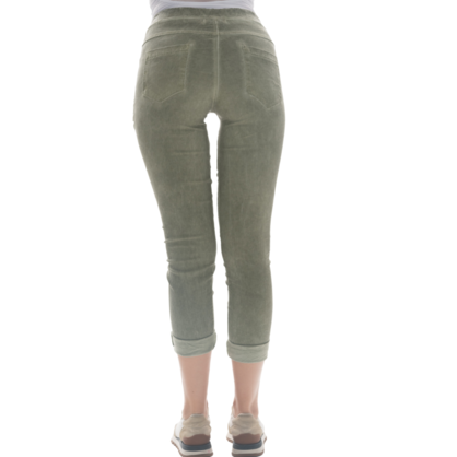 21010 VERA MAY KHAKI ITALIAN LINEN PANT