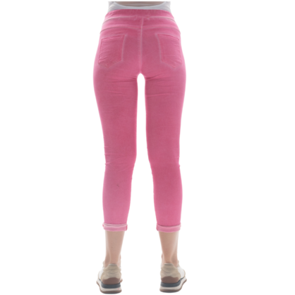 21010 VERA MAY FUSHIA ITALIAN LINEN PANT
