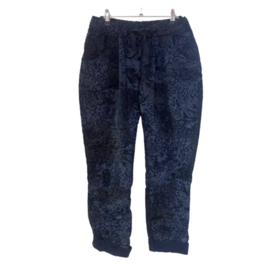 VERA MAY ITALIAN NAVY VISCOSE PANT 21546