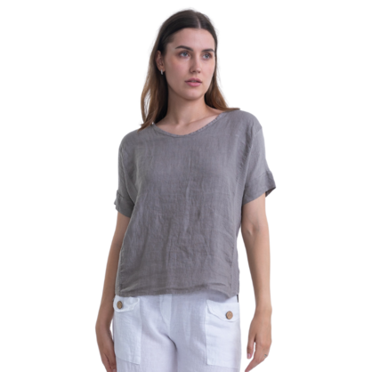2264 FANGO ITALIAN LINEN TOP