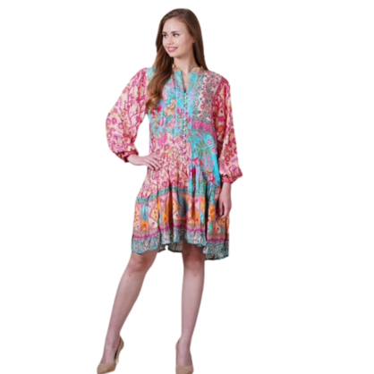 VERA MAY 2292-1100A EMILY ROSE VISCOSE DRESS