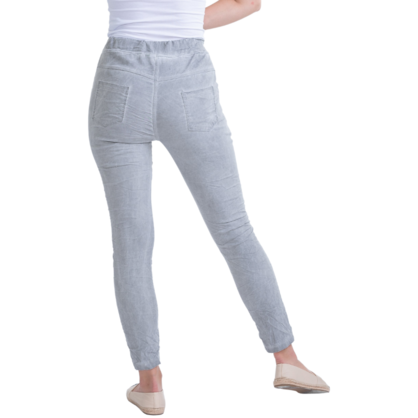 24131 VERA MAY GREY ITALIAN LINEN PANT