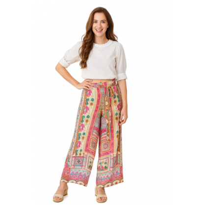 VERA MAY 2529-1062C EMILY ROSE VISCOSE PANT