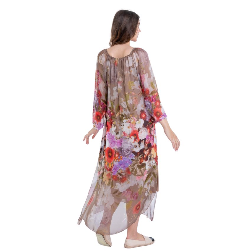 VERA MAY FANGO ITALIAN SILK DRESS 2555B