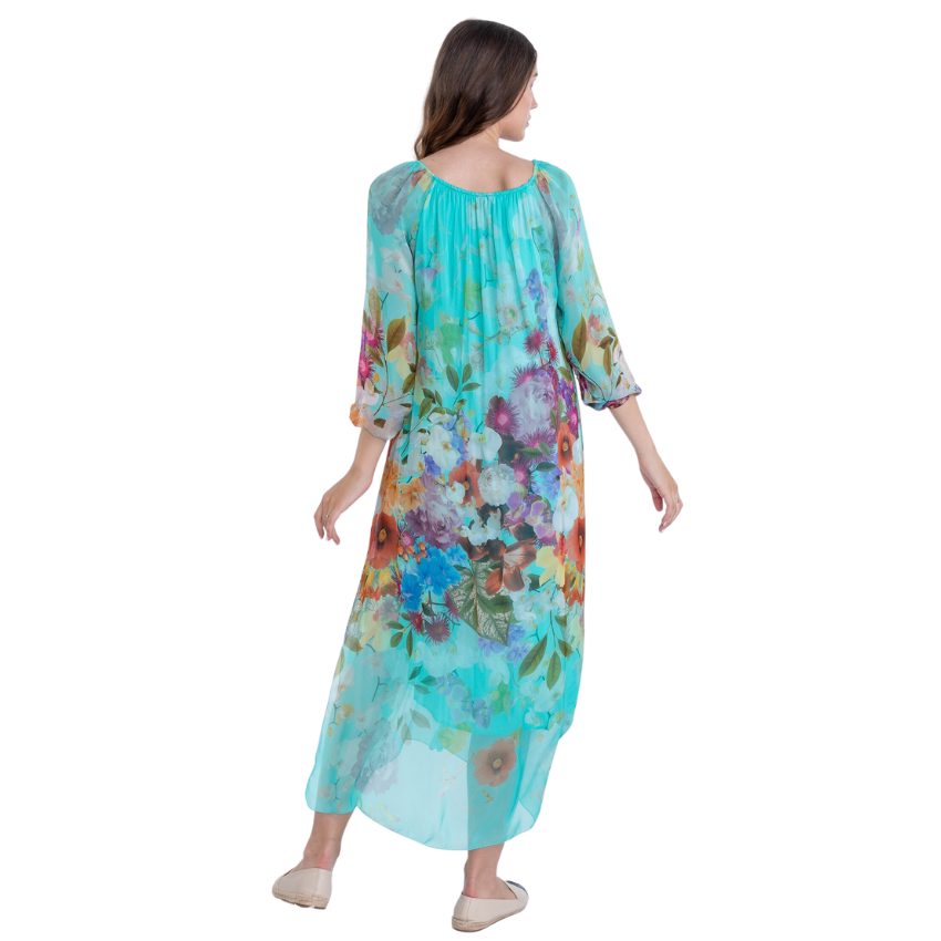 VERA MAY TIFFANY ITALIAN SILK DRESS 2555B