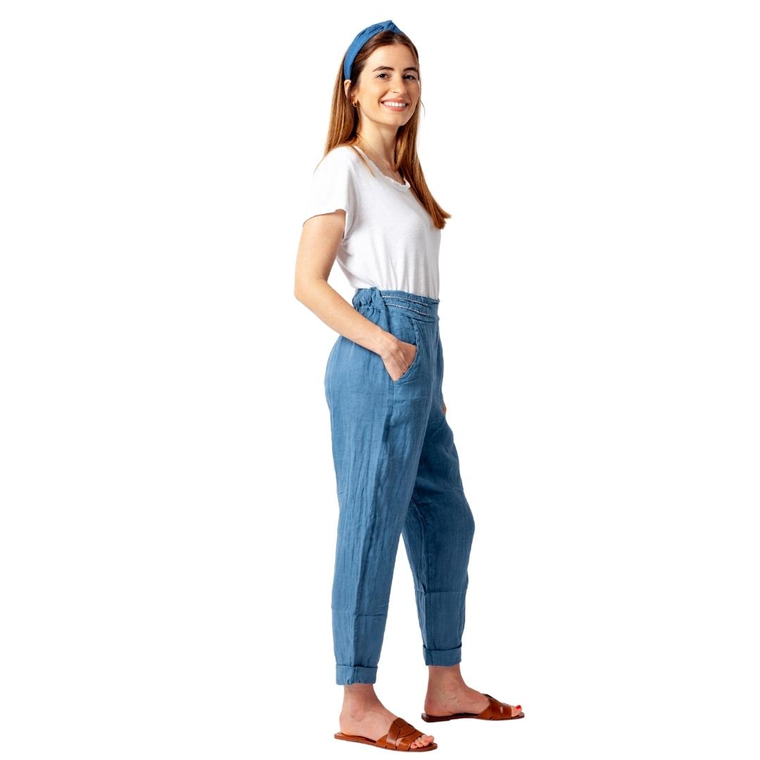 Vera May Italian Linen JEANS Pants 2716