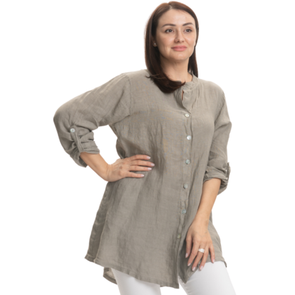 2850 FANGO ITALIAN LINEN TOP
