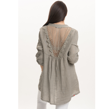 2850 FANGO ITALIAN LINEN TOP