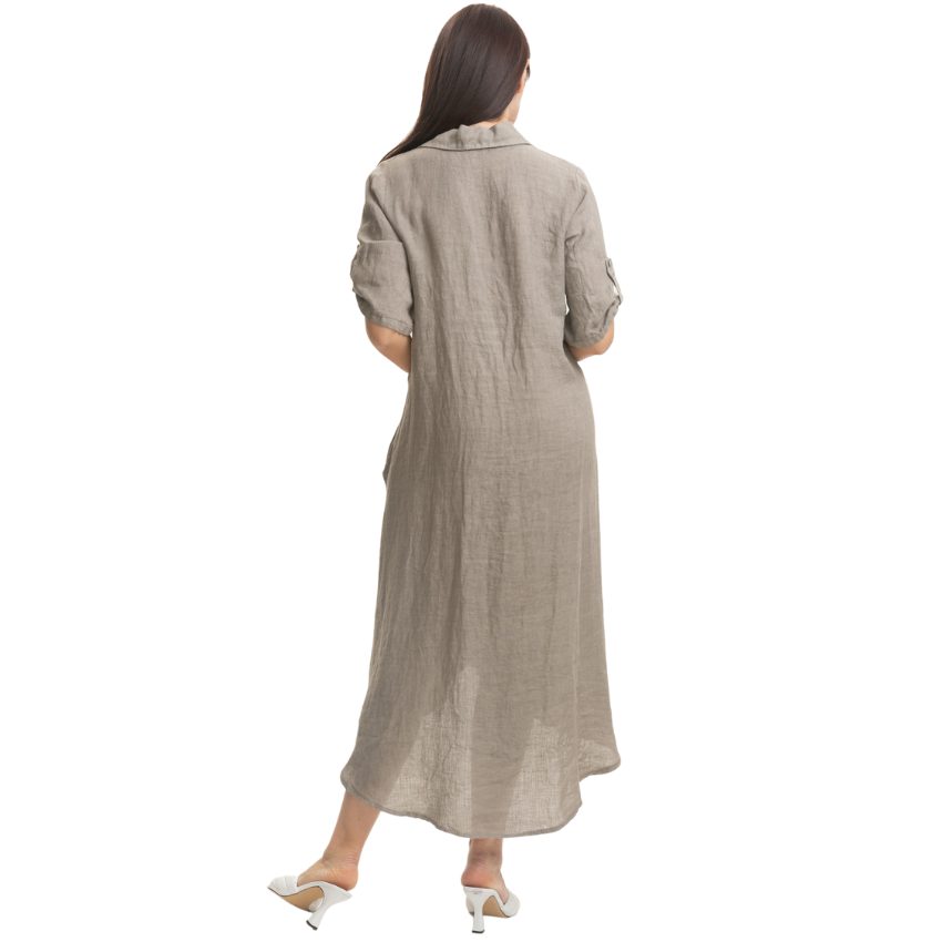 Vera May Italian Linen Fango Dress 2868