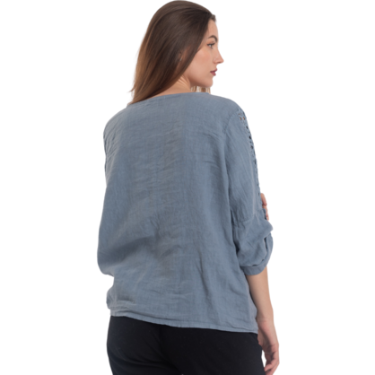 2894 JEANS ITALIAN LINEN TOP