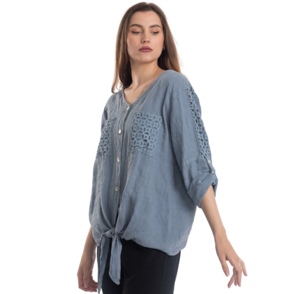 2894 JEANS ITALIAN LINEN TOP