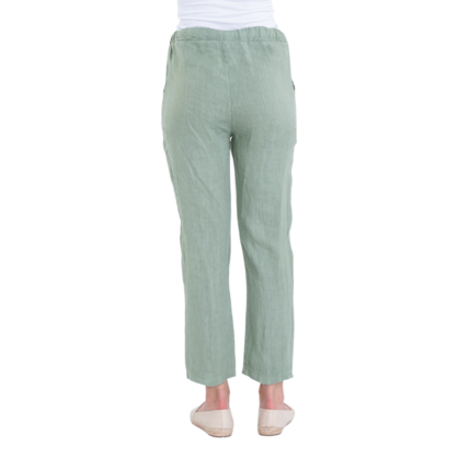 Vera May Italian Linen Salvia Pant 2974