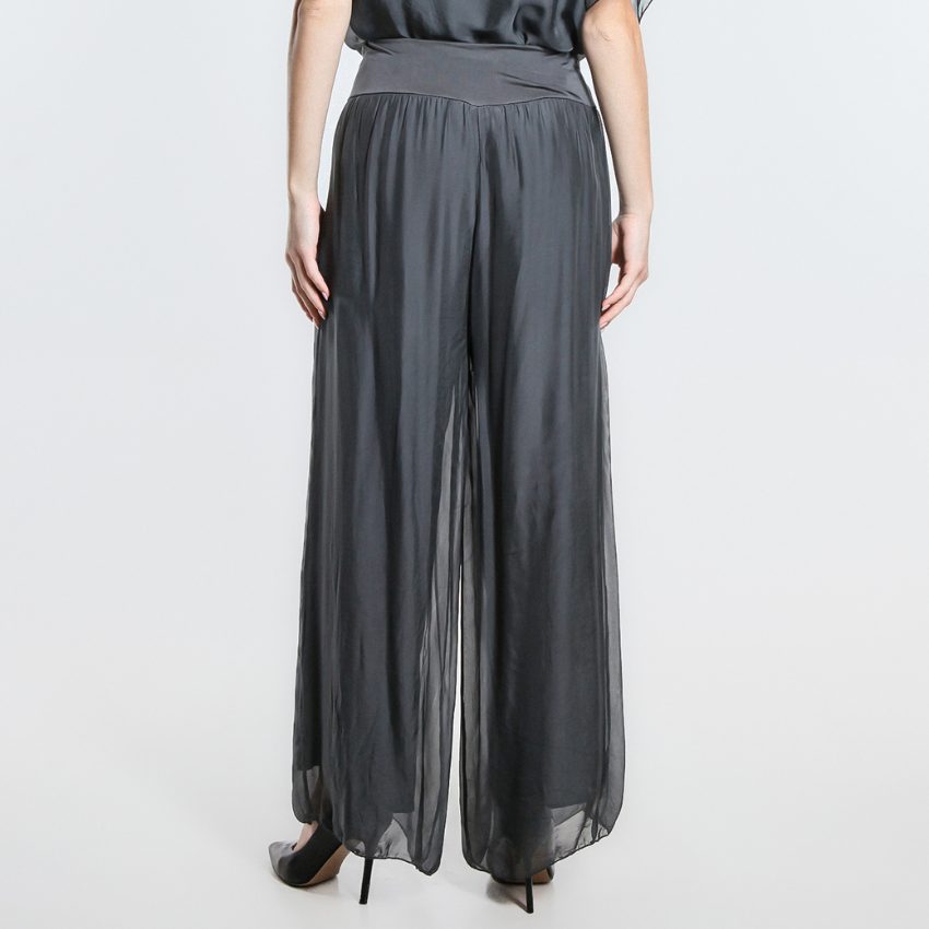 VERA MAY GREY ITALIAN SILK PANT 2989