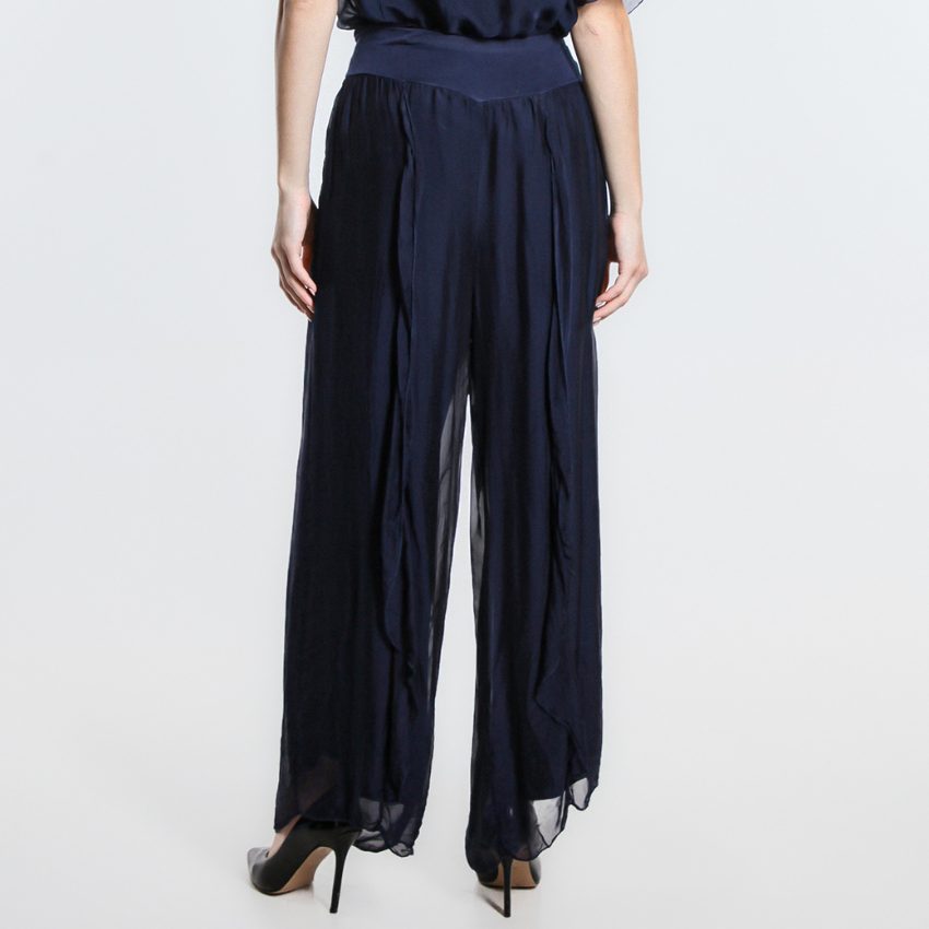 VERA MAY NAVY ITALIAN SILK PANT 2989