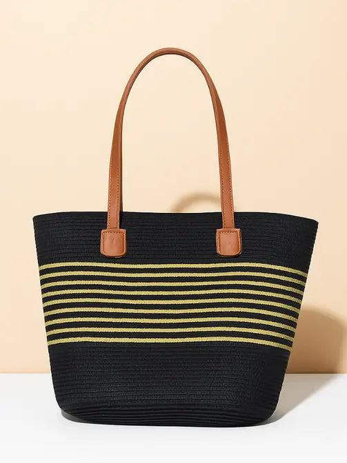 VERA MAY NOOSA BLACK BEACH BAG