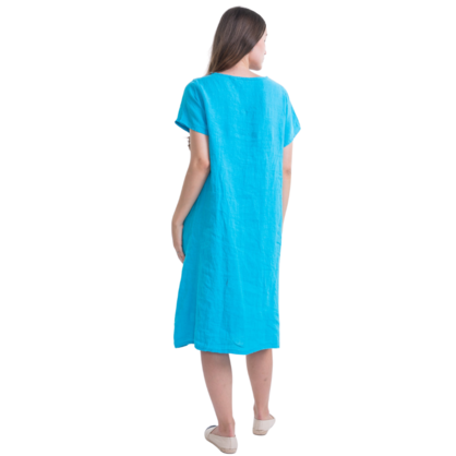 6033 TURRCHESE ITALIAN LINEN DRESS