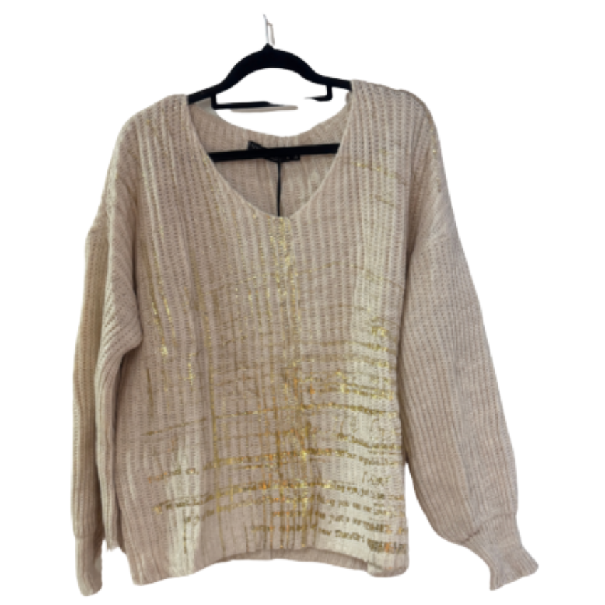 VERA MAY ITALIAN BEIGE SWEATER 6061