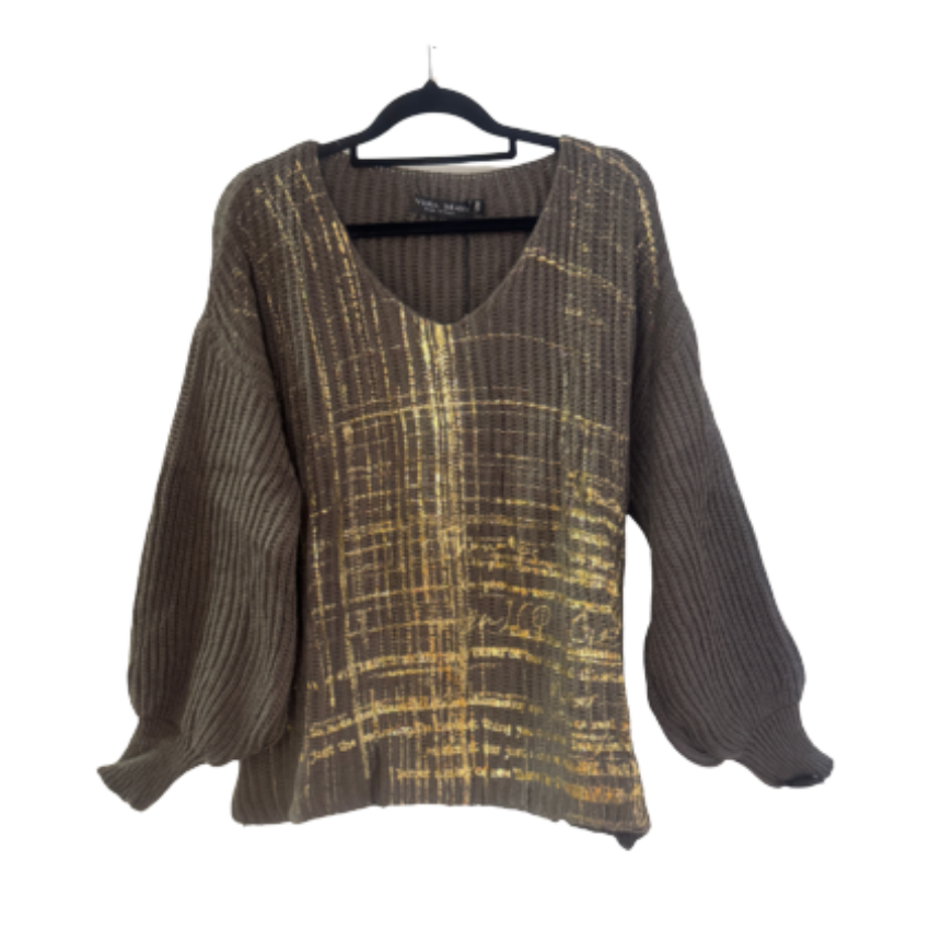 VERA MAY ITALIAN FANGO SWEATER 6061