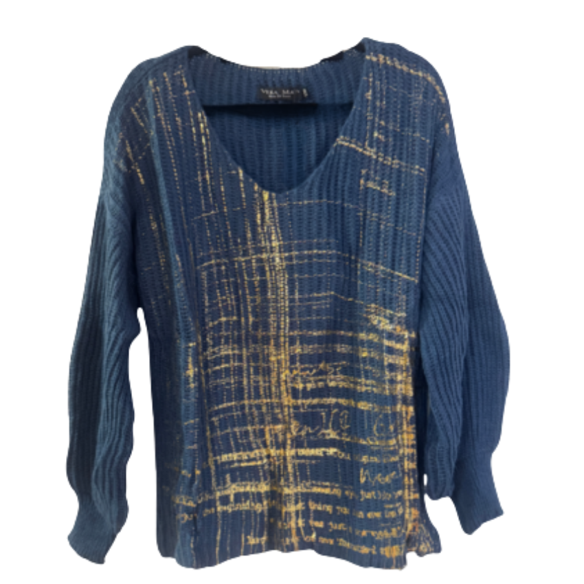 VERA MAY ITALIAN DENIM SWEATER 6061