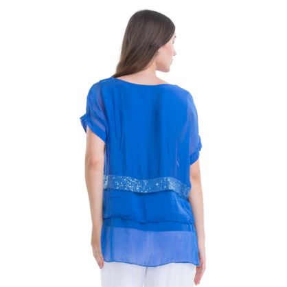 VERA MAY CINA ITALIAN SILK TOP 6063