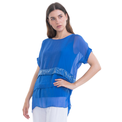 VERA MAY CINA ITALIAN SILK TOP 6063