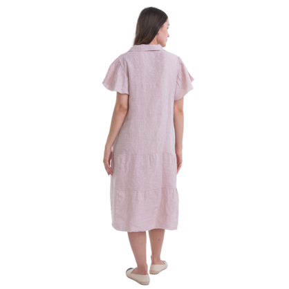 6070 PETALO ITALIAN LINEN DRESS