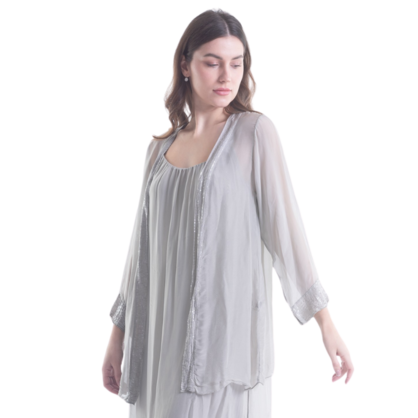 ITALIAN SILK CARDIGAN
