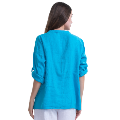 6086 MALIBU ITALIAN LINEN TOP