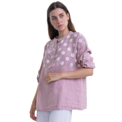 6086 ROSA ITALIAN LINEN TOP