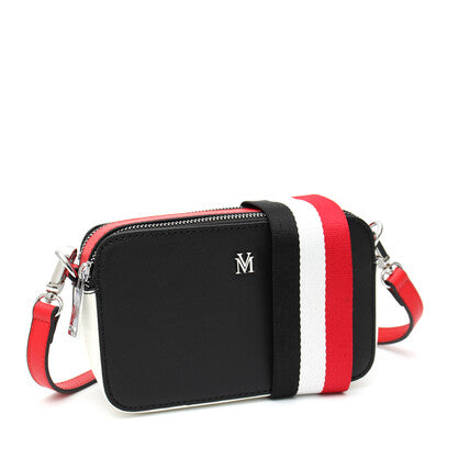 Vera May Barnett Vegan Fashion Black/Red Handbag