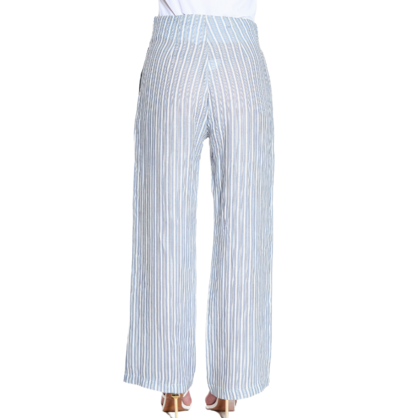 VERA MAY FRENCH LINEN JEANS BLUE PANT 6201