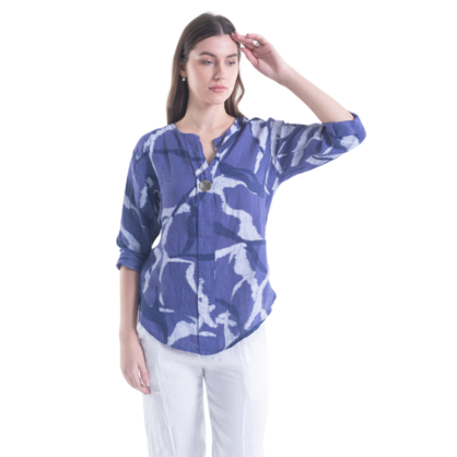 6205 VERA MAY VIOLA ITALIAN LINEN TOP