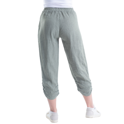 VERA MAY ITALIAN LINEN PANT SAGE 6208