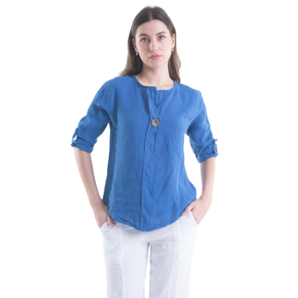 6209 CINA ITALIAN LINEN TOP