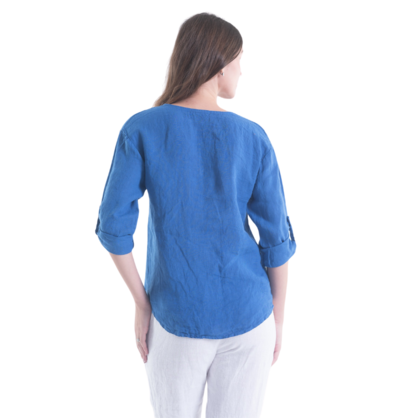 6209 CINA ITALIAN LINEN TOP