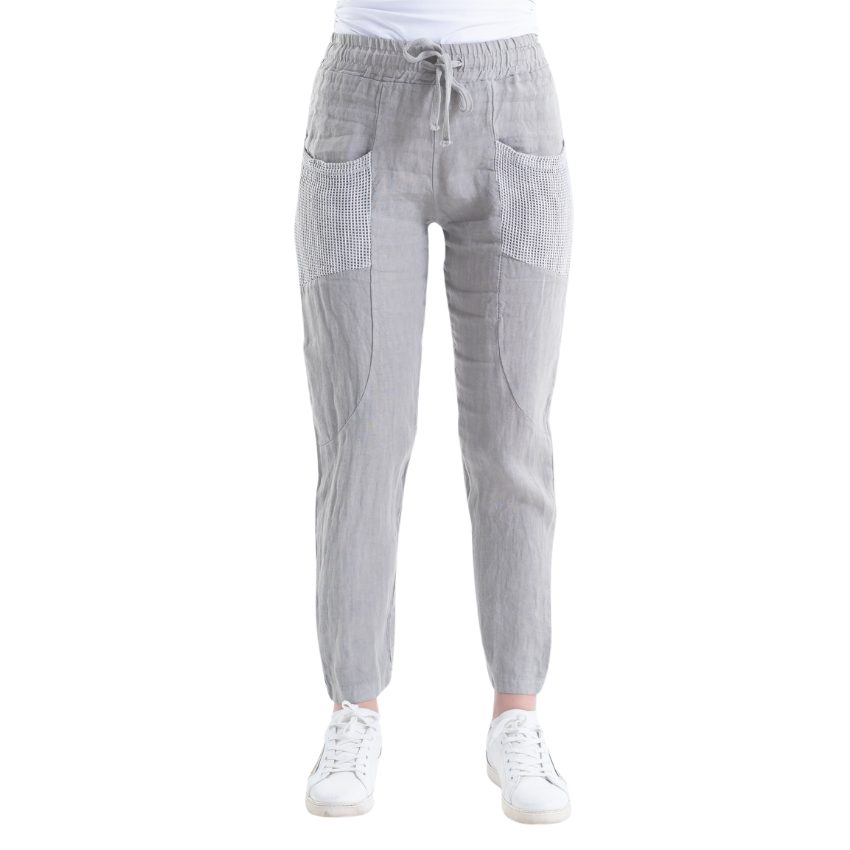 VERA MAY ITALIAN LINEN PANT FANGO 6211