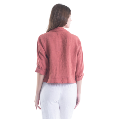 6215 VERA MAY ROSA ITALIAN LINEN JACKET