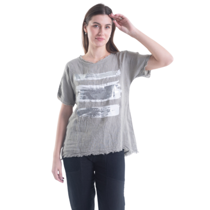 6216 FANGO ITALIAN LINEN TOP