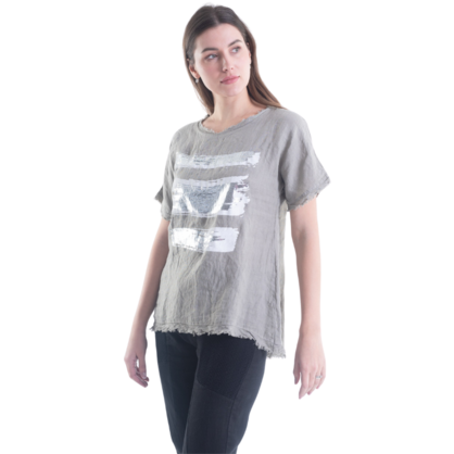 6216 FANGO ITALIAN LINEN TOP