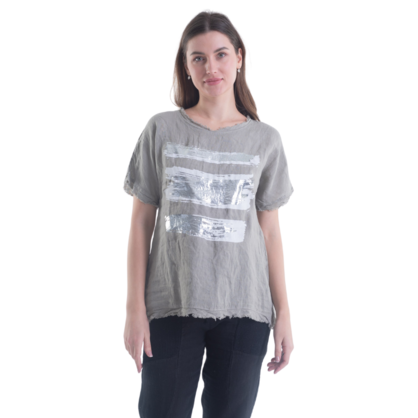 6216 FANGO ITALIAN LINEN TOP